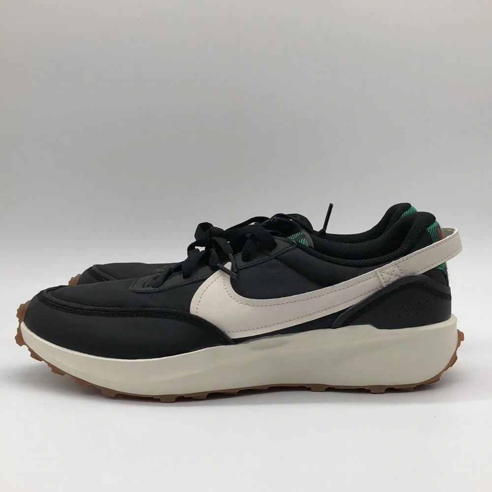 Nike Waffle Debut PRM Black University Red Pale Ivory Men’s Sz 9 DV0813-001 - Picture 3 of 5